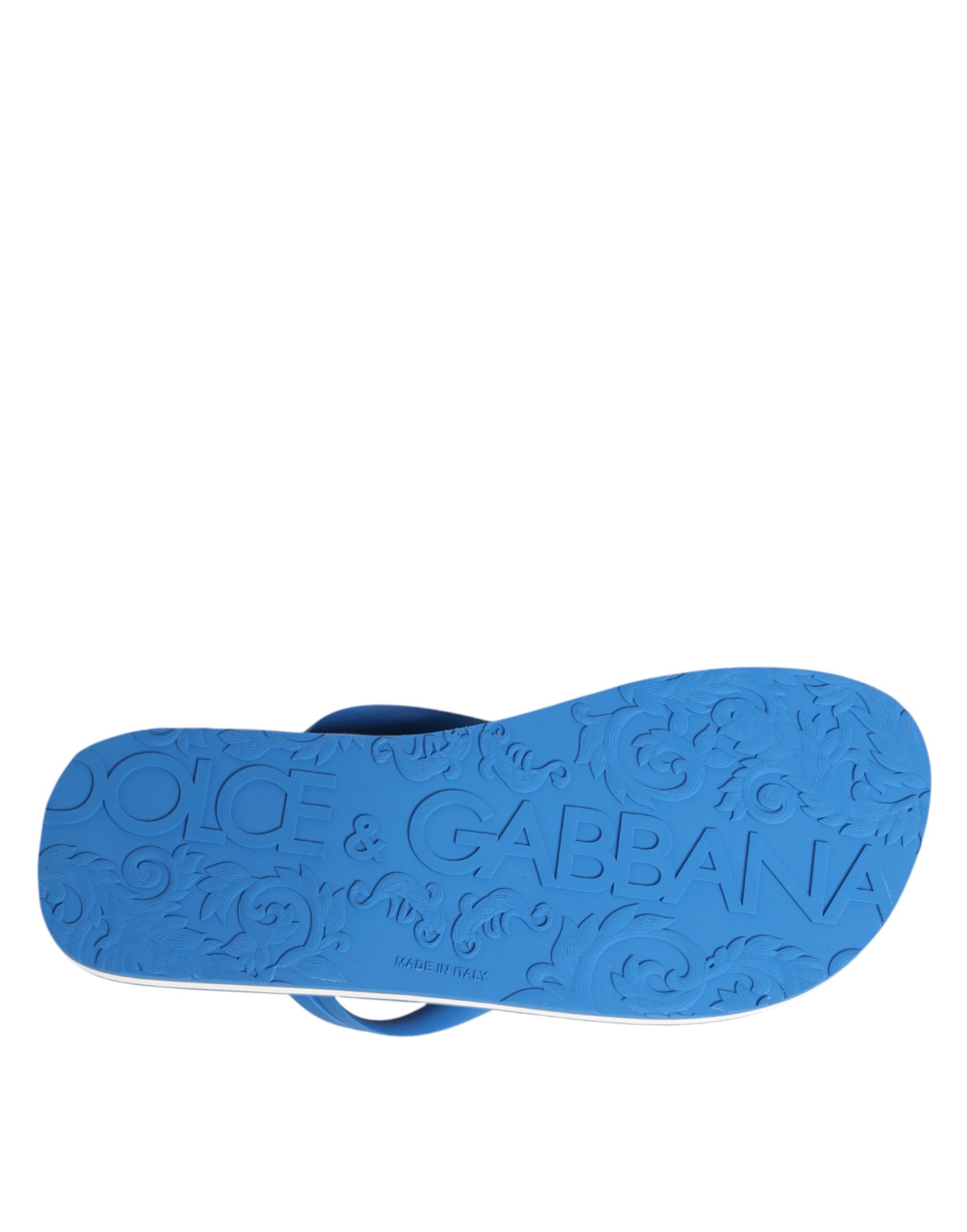 Blau-weißes Logo Strandbekleidung Flats Slipper Schuhe