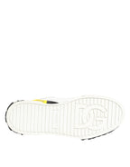 Multicolor Leather Graffiti Low Top Sneakers Shoes