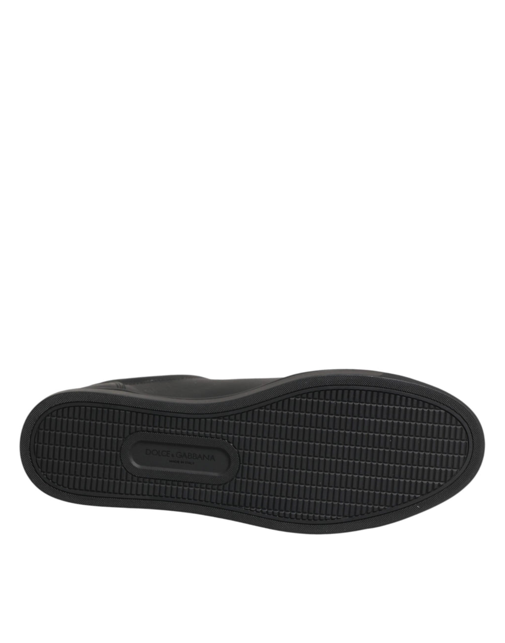 Schwarze Leder-Sneaker mit Herzverzierung
