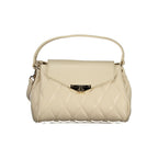 Beige Damentasche aus Polyurethan