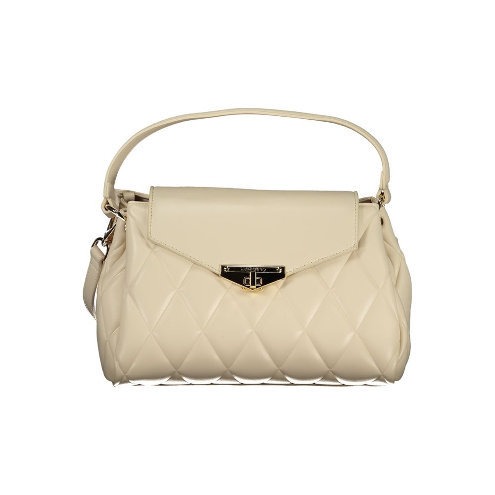 Beige Damentasche aus Polyurethan