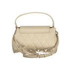 Beige Damentasche aus Polyurethan
