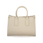 Beige Polyurethane Women's Bag
