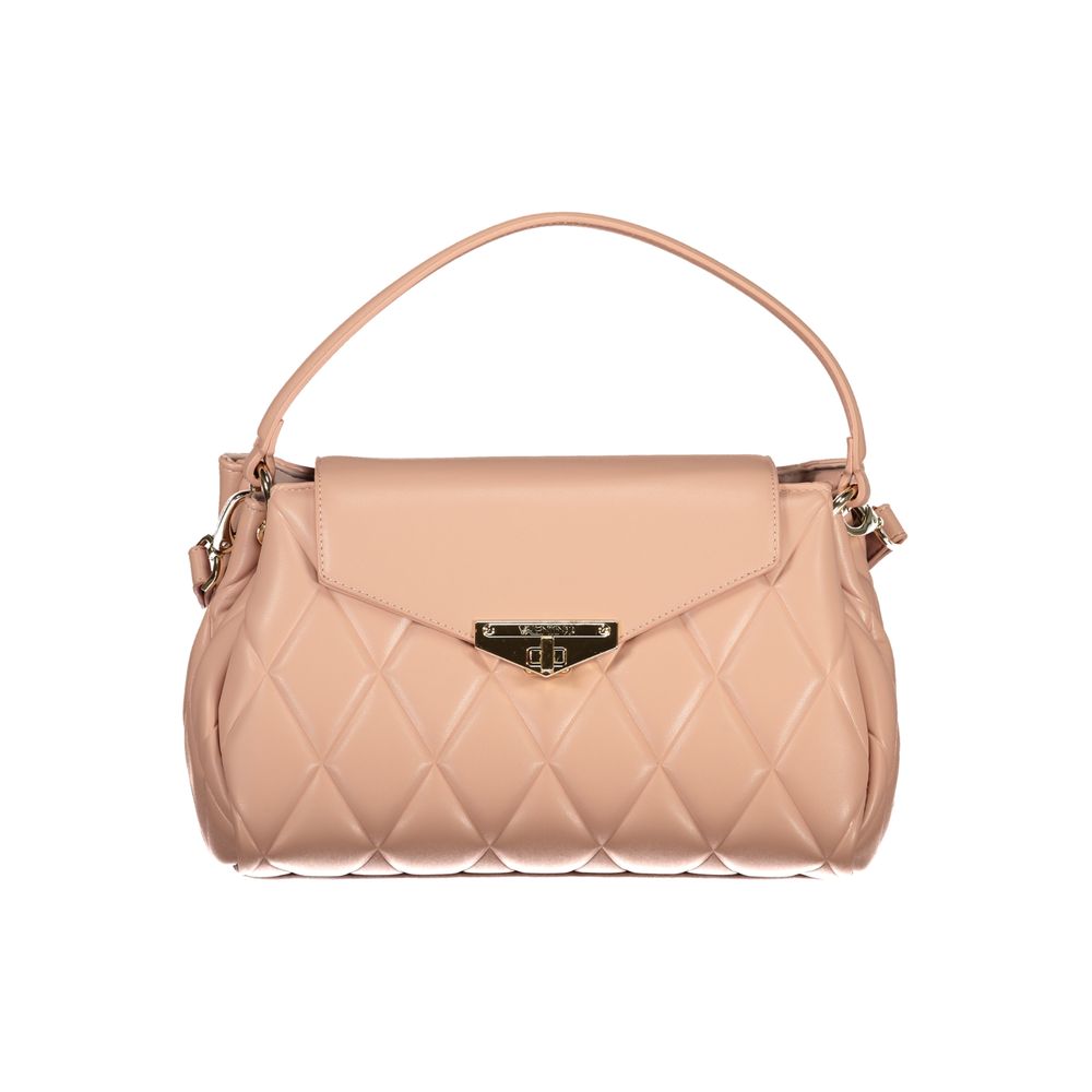 Pink Polyurethane Women's Bag