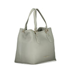 Gray Polyurethane Women's Bag