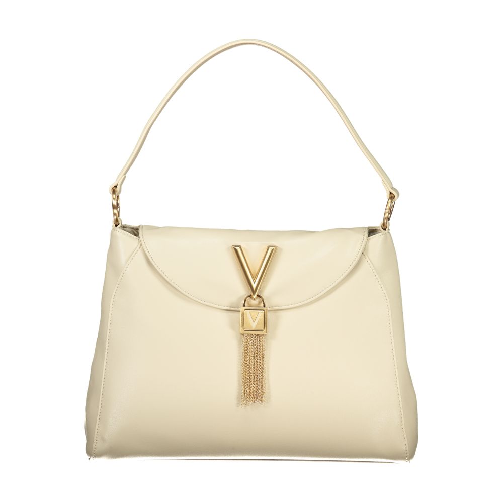 Damenhandtasche aus beigem Polyurethan