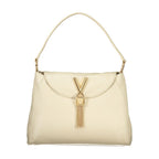 Damenhandtasche aus beigem Polyurethan
