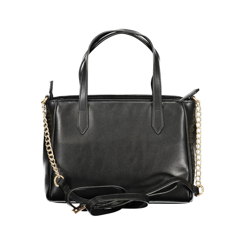 Black Polyurethane Women's Bag