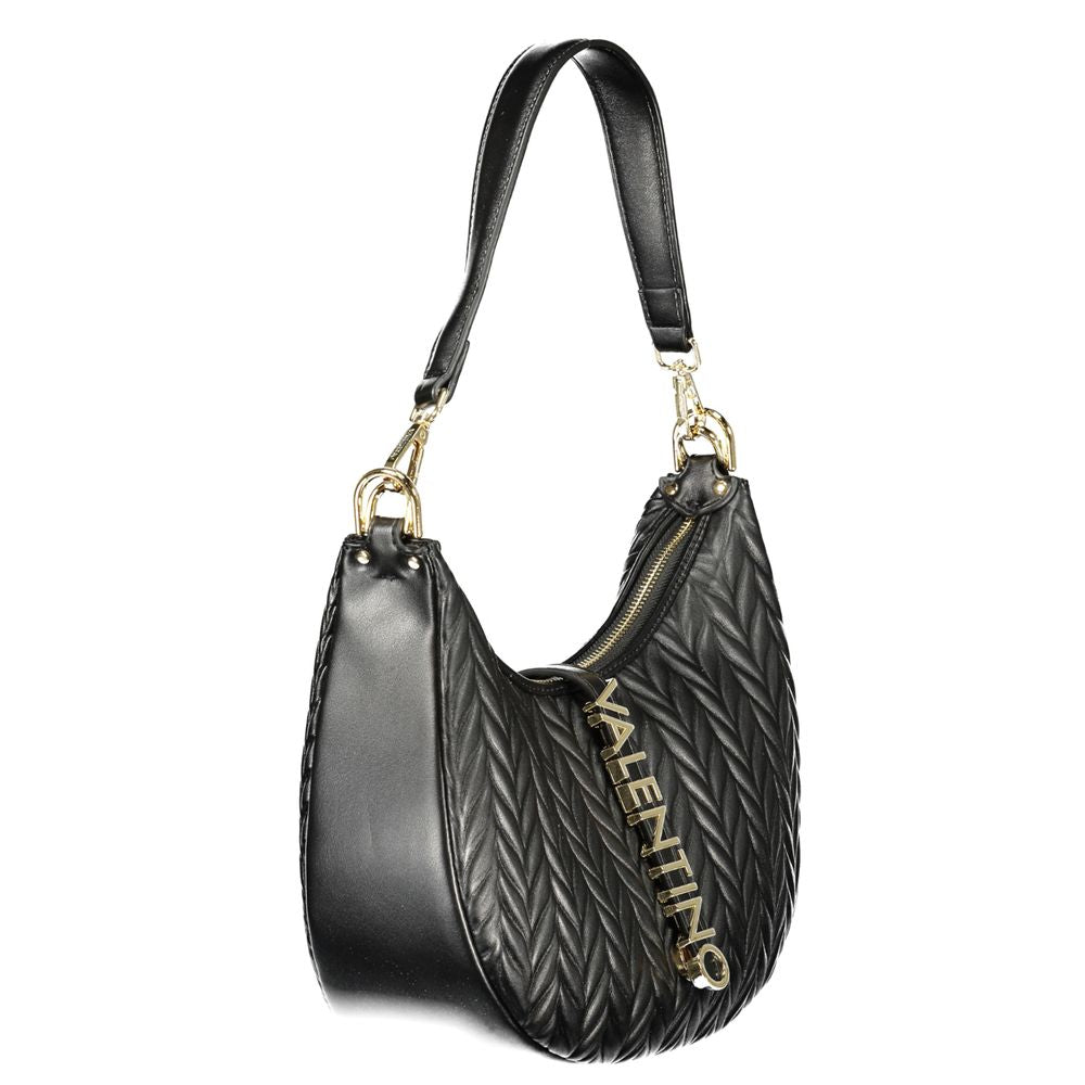 Schwarze Umhängetasche aus Polyurethan für Damen