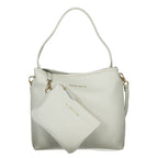 Damenhandtasche aus grauem Polyurethan