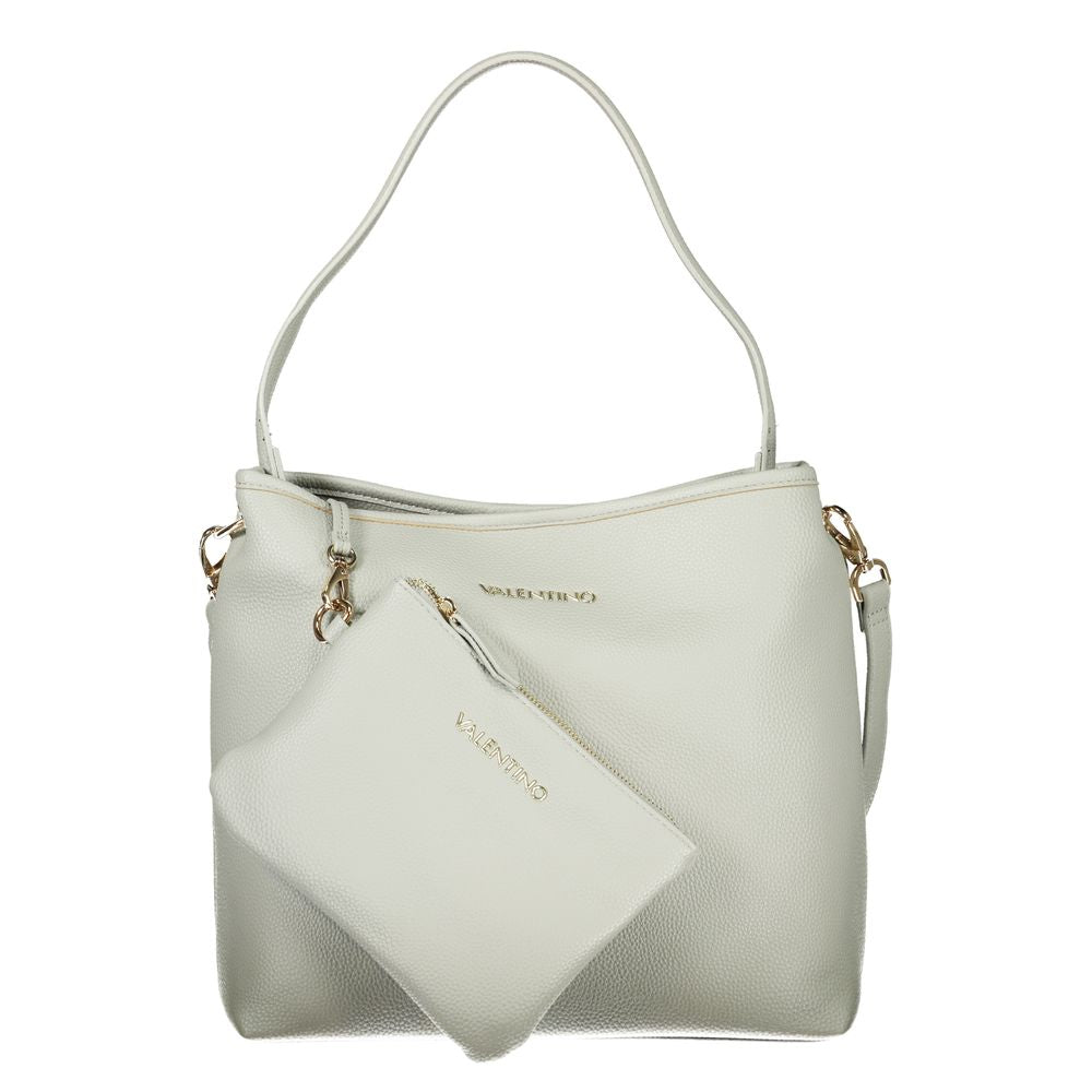 Damenhandtasche aus grauem Polyurethan