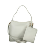 Damenhandtasche aus grauem Polyurethan