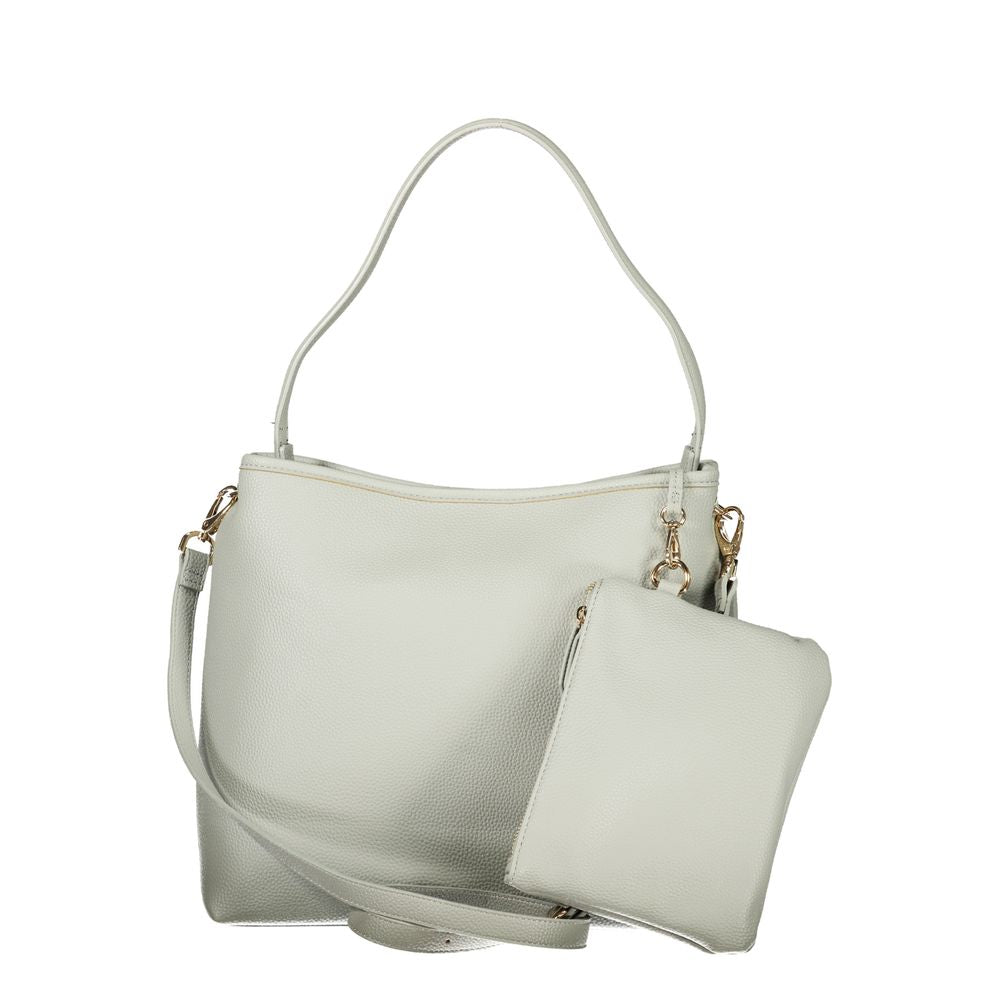 Damenhandtasche aus grauem Polyurethan