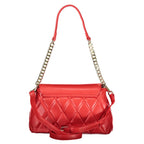 Red Polyurethane Women's Bag