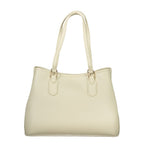 Beige Polyurethan Damentasche
