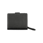 Black Polyurethane Women Wallet
