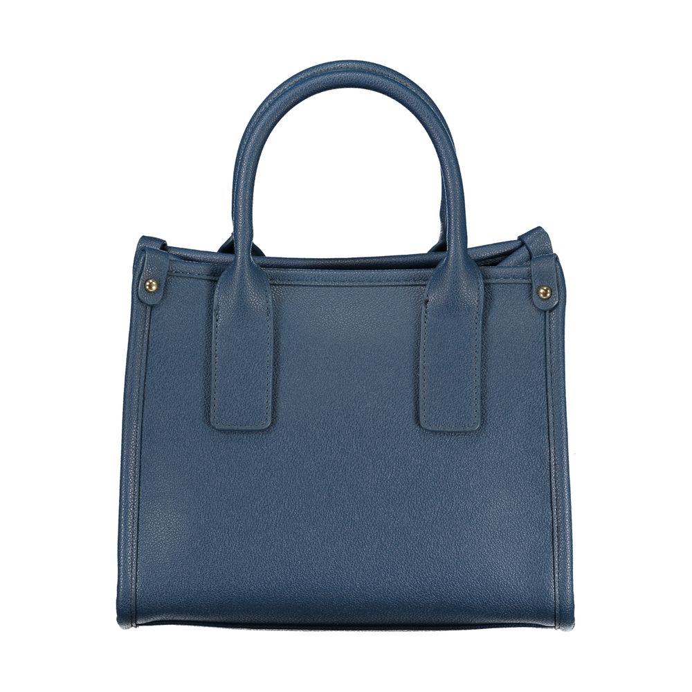 Blaue Polyurethan-Damenhandtasche