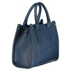 Blaue Polyurethan-Damenhandtasche