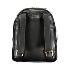 Black Polyurethane Women's Backpack