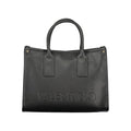 Schwarze Damenhandtasche aus Polyurethan