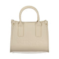 Beige Polyurethan-Damenhandtasche