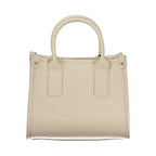 Beige Polyurethan-Damenhandtasche