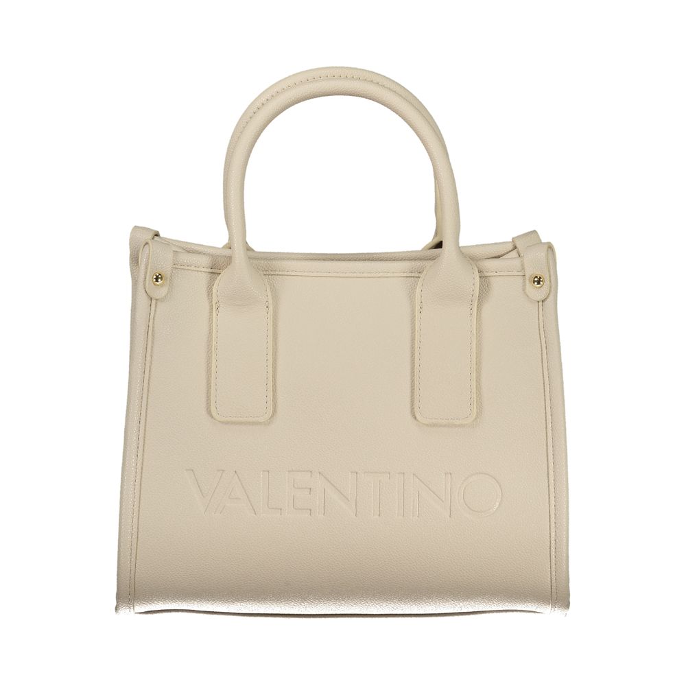 Beige Polyurethan-Damenhandtasche