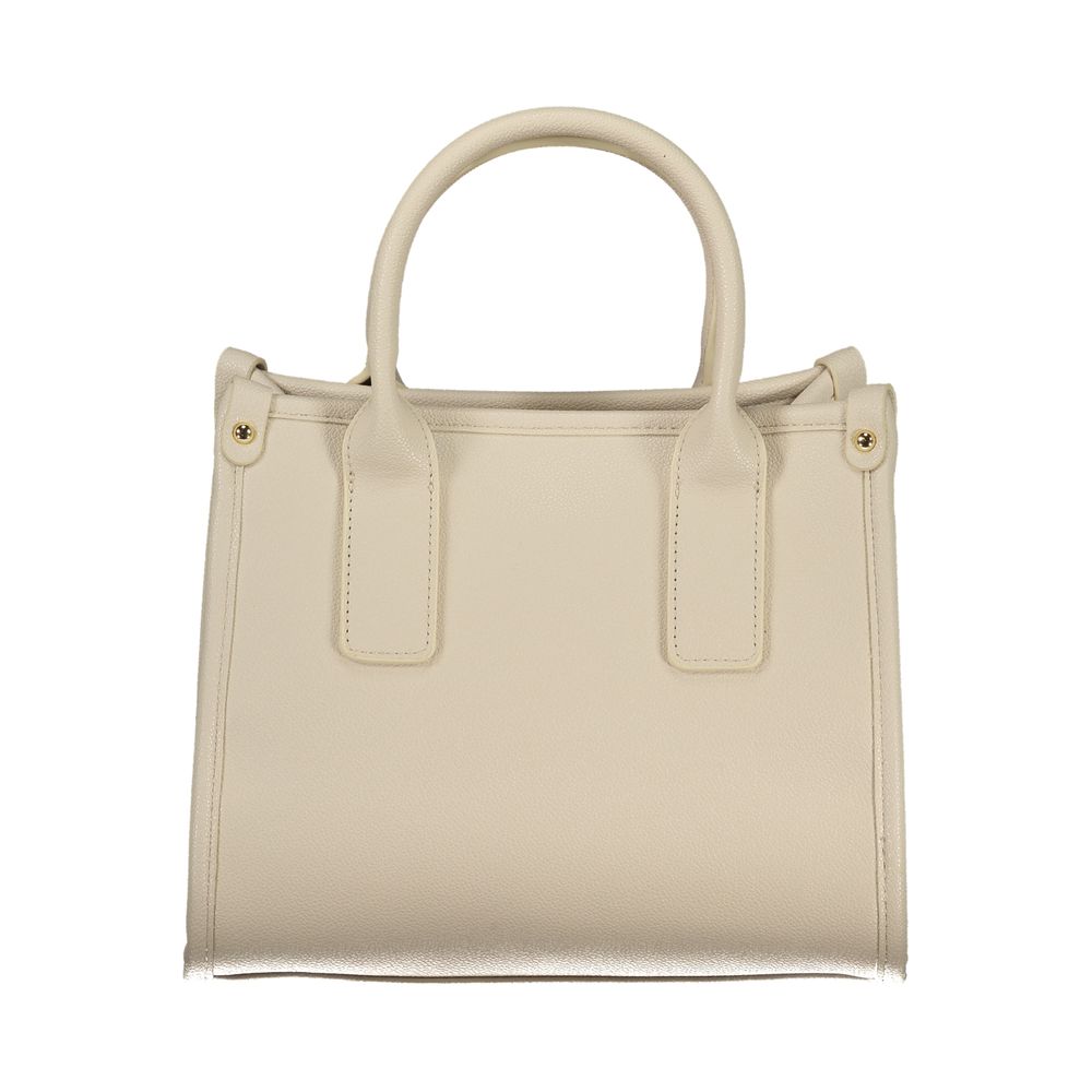 Beige Polyurethan-Damenhandtasche