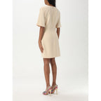 Mehrfarbiges Crêpe-Freizeitkleid