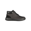Schwarzer Leder-Sneaker für Herren