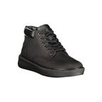 Schwarzer Leder-Sneaker für Herren