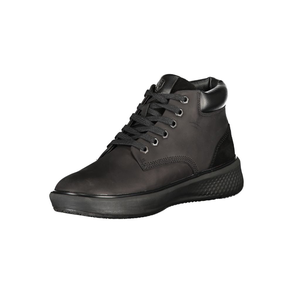 Schwarzer Leder-Sneaker für Herren