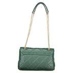 Green Polyurethane Women's Bag