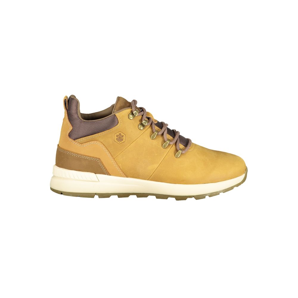 Brown Polyurethane Men's Sneaker