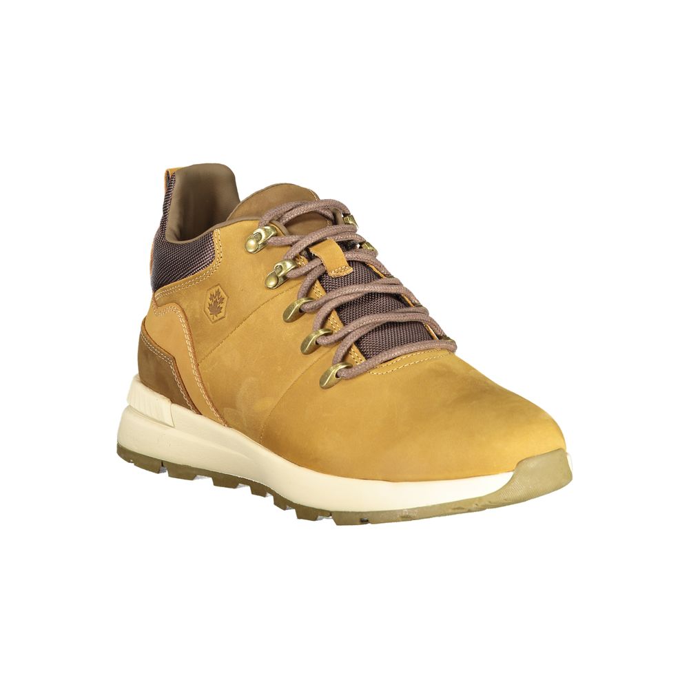 Brown Polyurethane Men's Sneaker