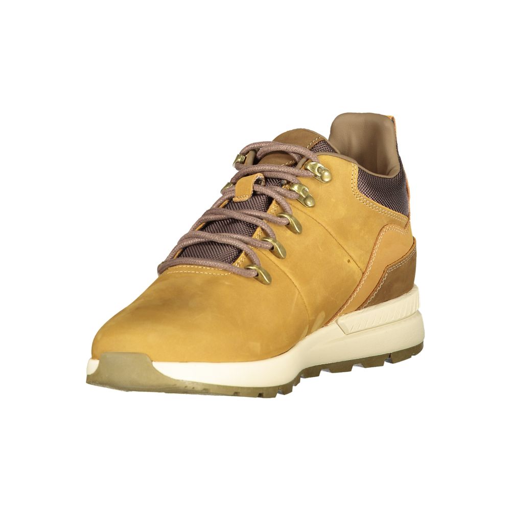 Brown Polyurethane Men's Sneaker