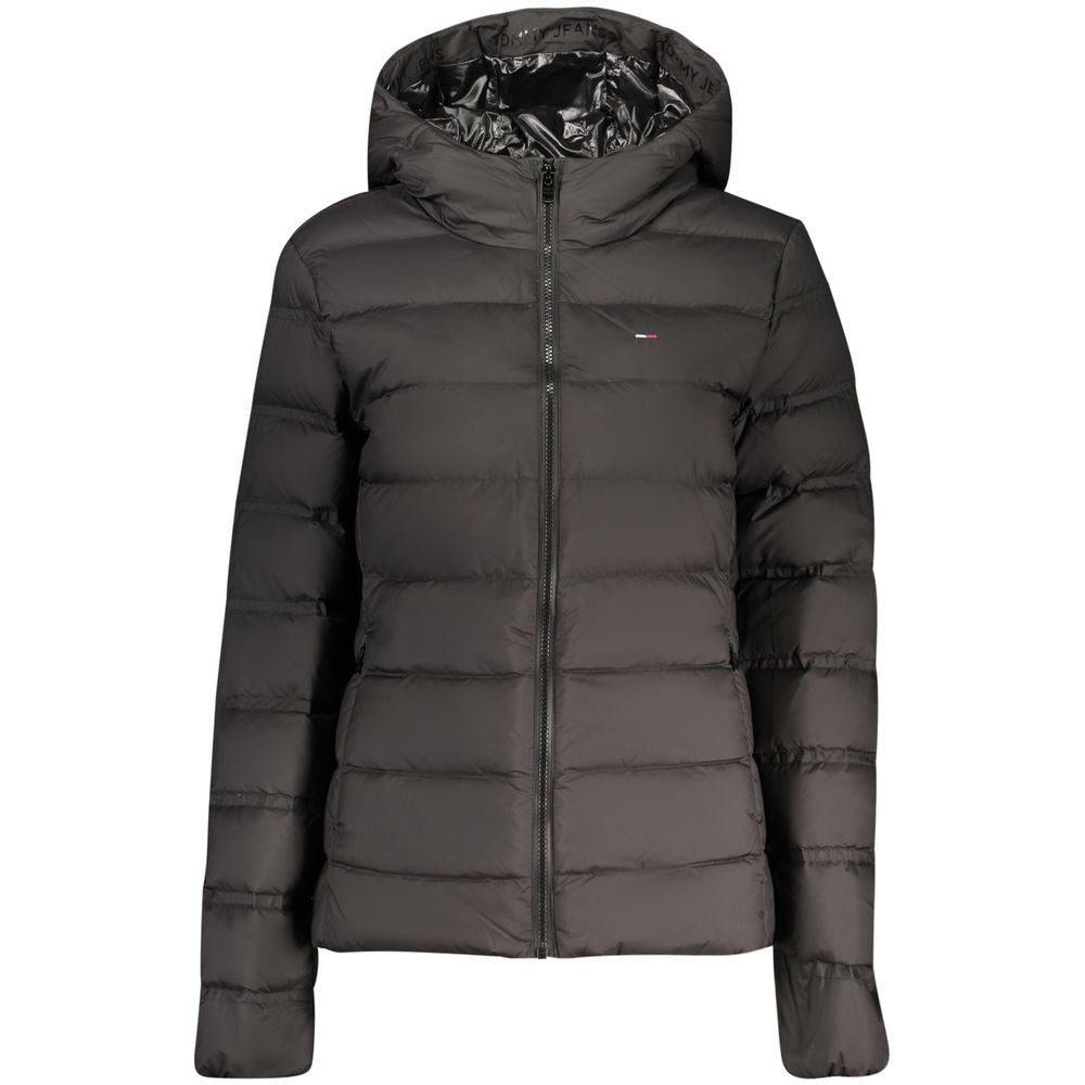 Schwarze Damenjacke aus Polyester