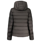 Schwarze Damenjacke aus Polyester