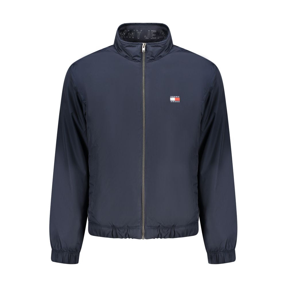 Blaue Polyester-Herrenjacke