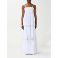 Weißes lässiges Baumwollkleid