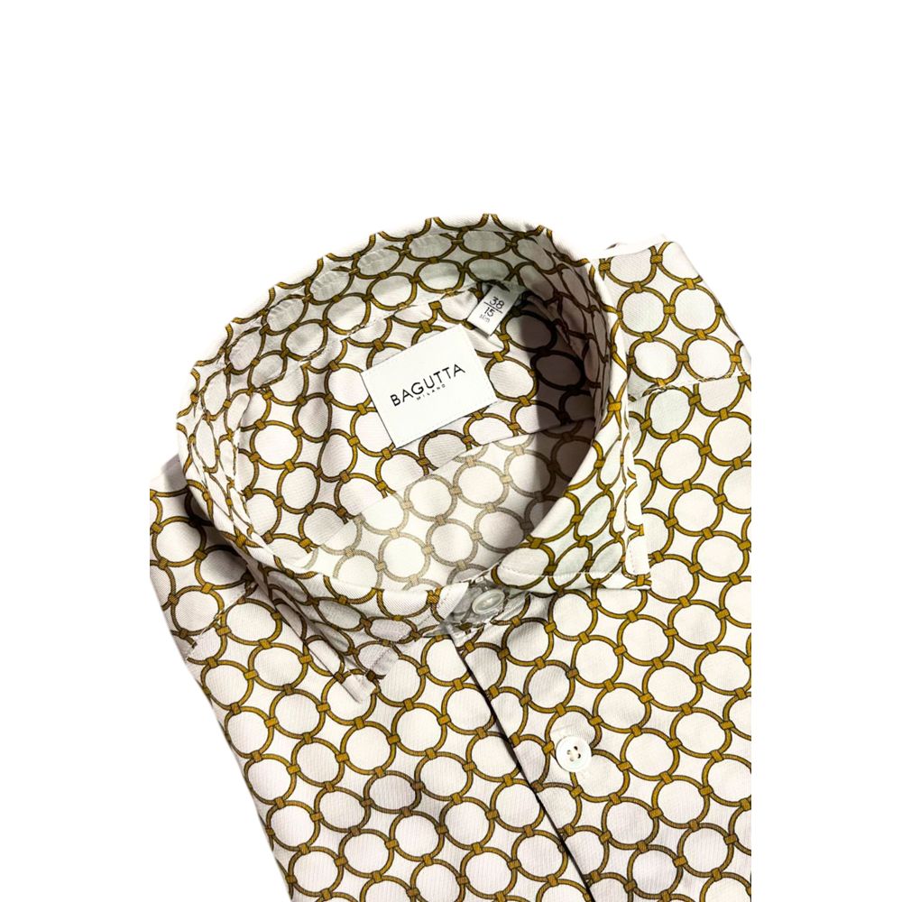 Camicia da Uomo Bianca in Viscosa