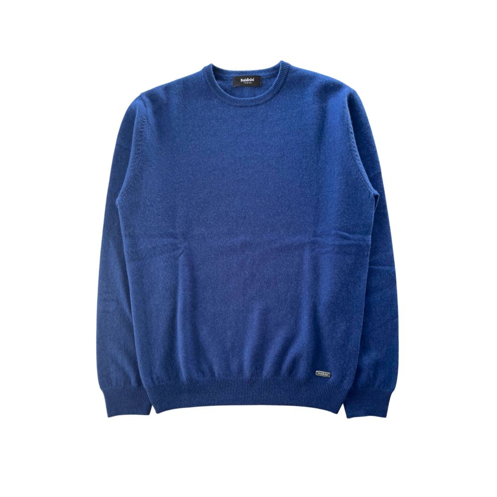Herrenpullover aus blauem Kaschmir