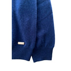 Herrenpullover aus blauem Kaschmir