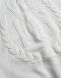 Weißer Kapuzenpullover aus Baumwolle für Herren