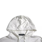 Weißer Kapuzenpullover aus Baumwolle für Herren