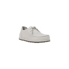 Weiße Slip-On-Loafer aus Leder
