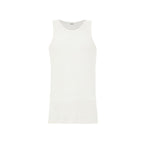 White Cotton Sleveless Jacket