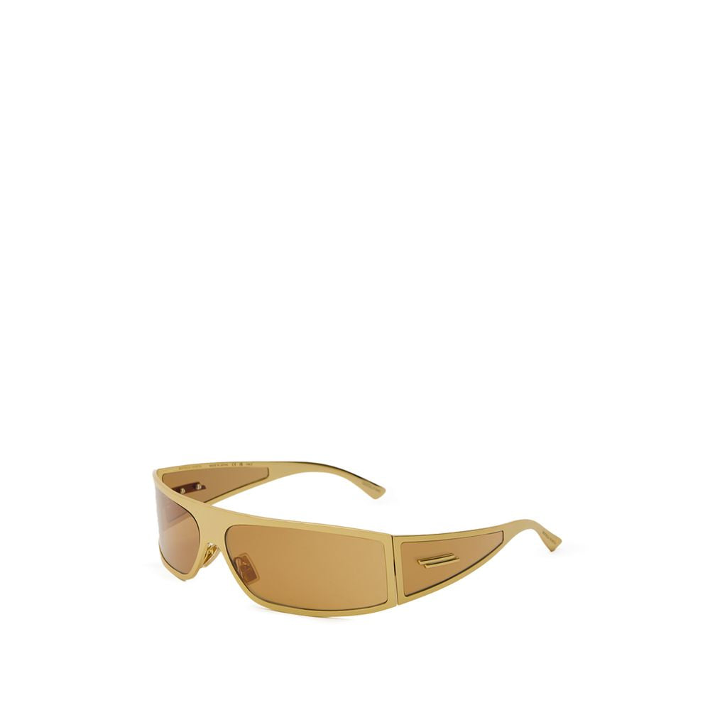 Sonnenbrille mit goldfarbenem Metallgestell