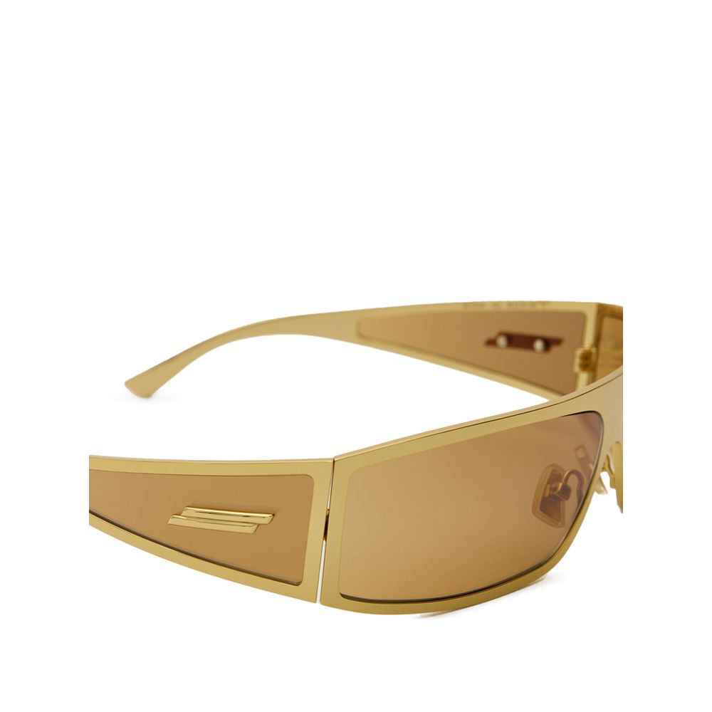 Sonnenbrille mit goldfarbenem Metallgestell