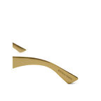 Sonnenbrille mit goldfarbenem Metallgestell